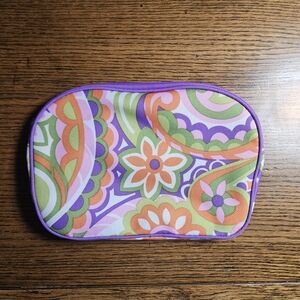 Colorful Floral Patterned Pouch